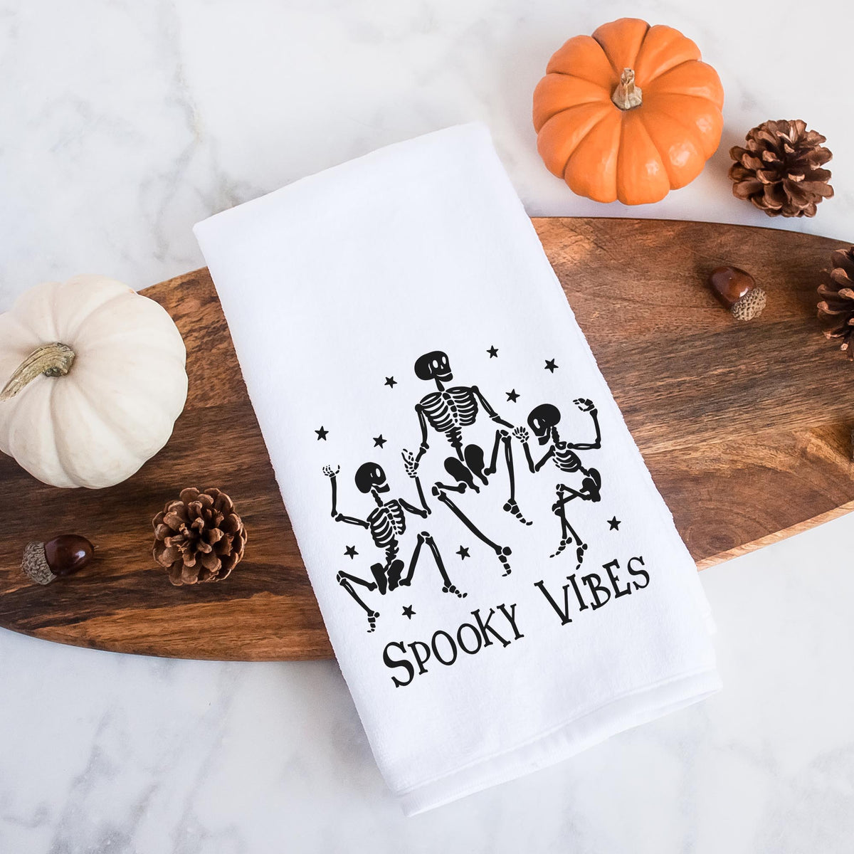 Kwlegh Halloween Spooky Pumpkin Kitchen Towels Set of 2 Trick or Treat  Gothic Hand Towels Boo Spider Web Fingertip Towels Soft Absorbent Dish  Towels