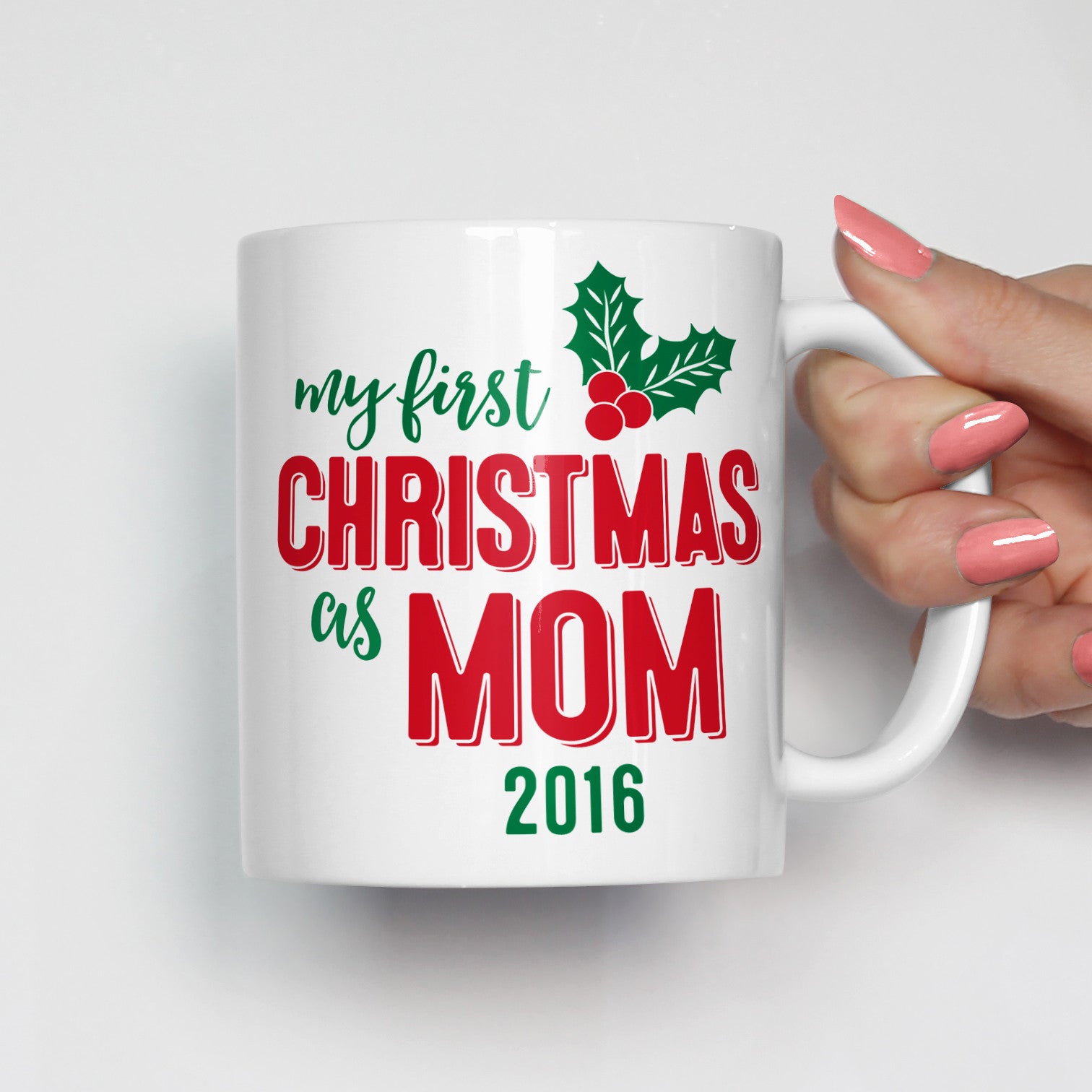 Personalized Mommy First Christmas Mug, New Parents Christmas